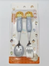 Cartoon animal-shaped children's stainless steel tableware set with spoons and forks. Stainless steel spoons and forks are suitable for children in family dining rooms Application Scenario